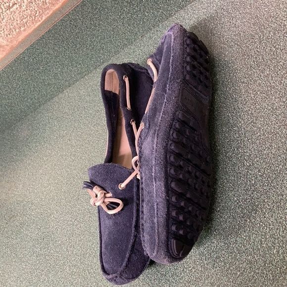 Cole Haan Blue Suede Leather Driving Moccasin - Picture 14 of 16